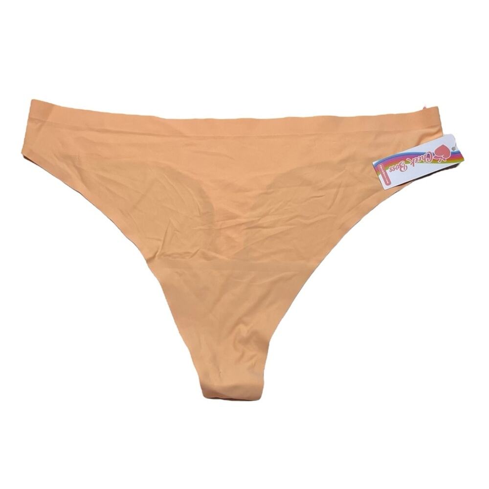 Cheek Boss Thong Panty Size 2XL peach